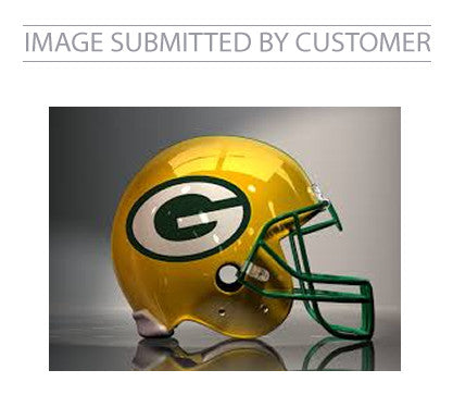 Green Bay Packers Custom Football Helmet | THG Custom