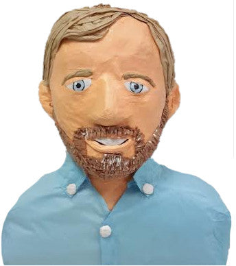 Custom Person Pinata - Man with Mustache –